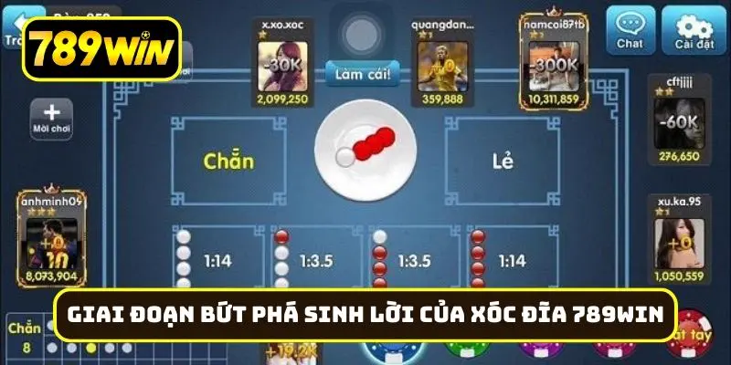 Giai đoạn bứt phá sinh lời của xóc đĩa 789Win