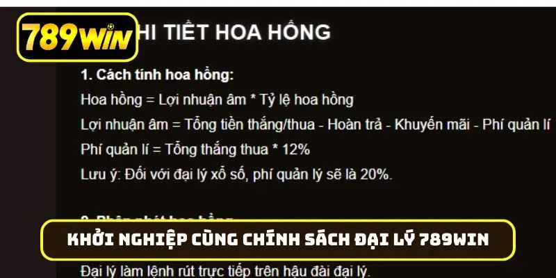 Khởi nghiệp cùng chính sách đại lý 789Win