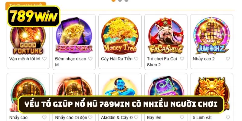 Đánh giá yếu tố giúp nổ hũ 789Win có nhiều người chơi